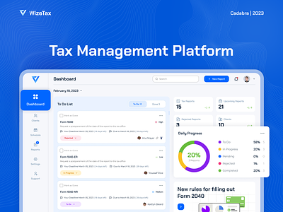 Tax Management Case | UI/UX accountant behance case design interface management money platform tax ui uiux user ux web
