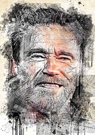 Arnold Schwarzenegger adobe arnold schwarzenegger art artist creative design illustration illustrations illustrazione portrait