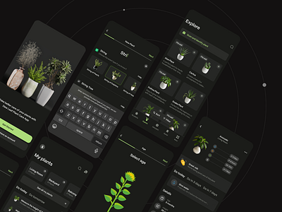 Dew Leaf: Your Green Companion animation branding design mobile plant app plant care plant ui plants ui ux