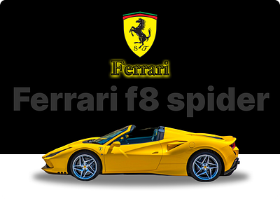 Animated Ferrari layout design design illustration logo typography ui ux