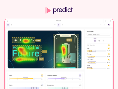 Predict AI platform by Neurons branding graphic design ui