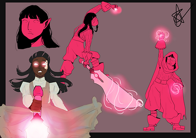 Esmeralda - The Hero character design design illustration ilustration