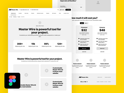 Homepage Wireframe Design For Figma design figma home page figma homepage home home design home page homepage homepage design homepage ui homepage ux page page design ui ui page ux web web design web site wireframe wireframe home