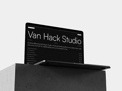 Van Hack Framer Template 3d branding craftwork design framer graphic design landing launch marketplace portfolio release studio template ui web website