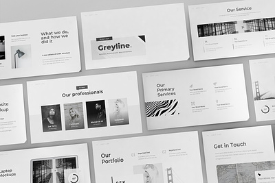 Minimal Black and White Multipurpose PowerPoint Template perfect