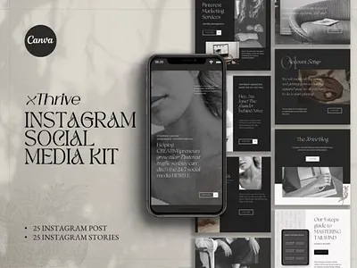 Branding Social Media Templates branding coach coaching templates instagram canva instagram engagement instagram stories instagram story social media social media template
