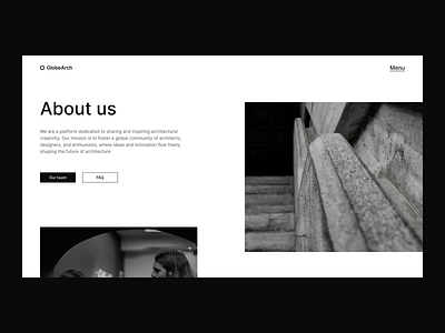 About Page - Design Exploration about about us page architecture branding design design exploration figma ui ux