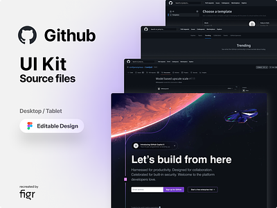 Github Web UI (Redesigned) branding campaign cloud code coding collaboration data design figma github information kit layout list modern repository tool typography ui ui ux