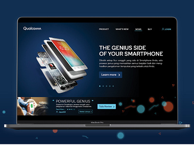 Qualcomm Microsite Exploration design exploration ui ux website
