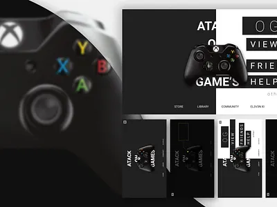 Platform for games branding design games graphic design site ui