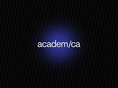 Academica Brand Identity academy analysis black blur branding courses data gradient it logo science study technology