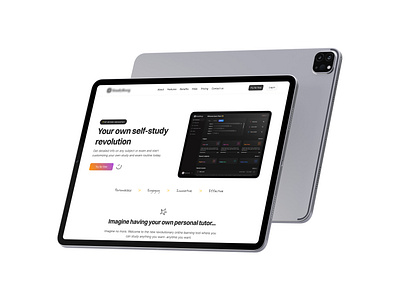 AI education platform ai app apple clean design edtech education interface ipad landing page minimal modern product tablet ui ux web website