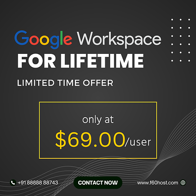 Enjoy Google Workspace For Lifetime For Only $69 f60host llp offers