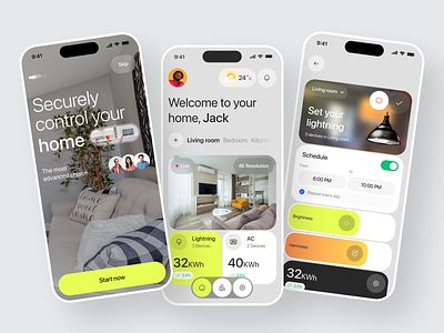 iNoc - Smart Home App app automation control design development home internet of things iot mobile monitor shm smart st ui ux web3 web3.0 zha zil zv