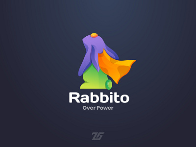 Rabbito "Hero Rabbit" 3d amazing logo animal art awesome logo branding bunny colorful creative design fantasy gradient logo graphic design hero identity illustration logo logos modern rabbit