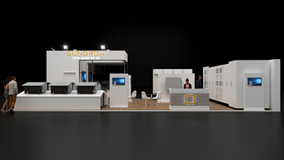 Sungrow 3d exhibition booth exhibition design exhibition stand expo fair