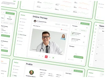 Medical Healthcare Web App 👩🏼‍⚕️ appointment b2b booking chat crm dashboard design design doctor health health app healthcare hospital hospital app medical patient saas ui ux web web design