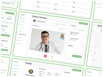 Medical Healthcare Web App 👩🏼‍⚕️ appointment b2b booking chat crm dashboard design design doctor health health app healthcare hospital hospital app medical patient saas ui ux web web design