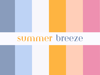 Summer Breeze Color Palette branding color pale color palette illustration