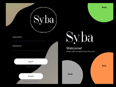 UI/UX design [Syba] branding logo ui