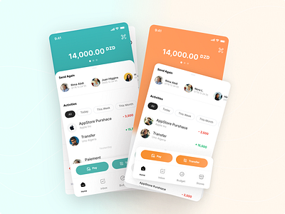 E-wallet with a simple, easy-to-use UI design figma ui ux