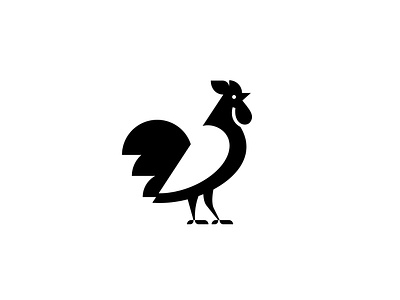 Morning Rooster alex seciu bird logo branding negative space negative space logo rooster rooster logo