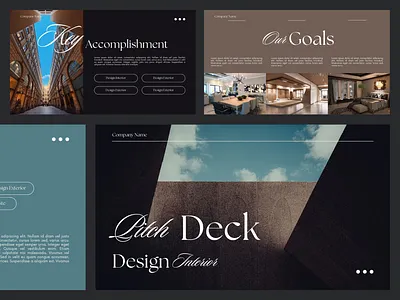 Design Interior - Presentation | Pitch Deck branding canva design design interior minimalist pitch deck presentation real estate template trendy