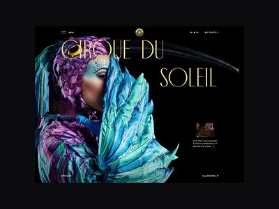 CIRQUE DU SOLEIL animation branding graphic design logo motion graphics ui