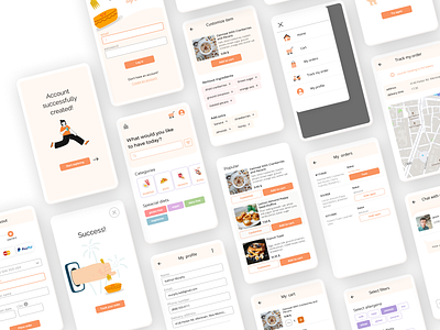 Mobile App Design for a Bakery | UX/UI figma ui ux