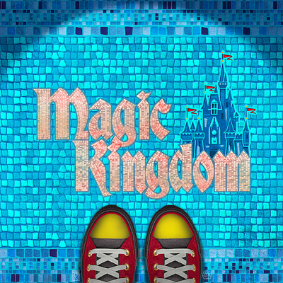 Magic Kingdom disney fauxsaic illustration magic kingdom mosaic vector