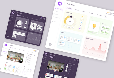 Smart Home Dashboard | UI Design figma ui ux web design