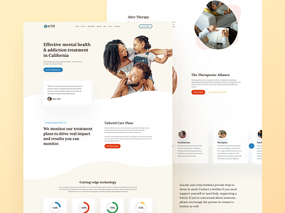 Alter v2 design figma mental health ui uiux ux web design website