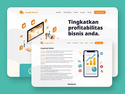 Digital Advertising Landing Page UI branding design graphic design landing page mobile ui ux