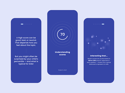 Understanding score app design instructions mobile mobileapp number onboarding quiz storytelling ui uiux