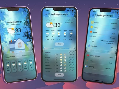 Weather App figma graphic design mobile design ui