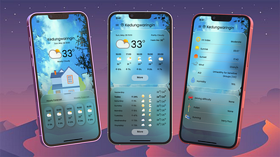 Weather App figma graphic design mobile design ui