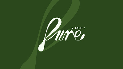 Pure Vitality - Logo Concept branding concept healthy logo design typography wellness