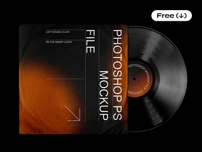 Vinyl Record Mockups art cover design disc download free freebie industry lp mockup music pixelbuddha presentation psd record showcase template vinyl