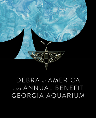 Annual Gala Branding 3d aquarium badge branding card casino event gala gold graphic design invitation logo ocean render typography underwater