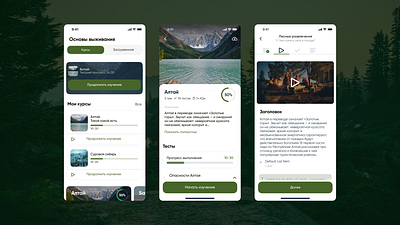 Find the exit | Mobile touristic app | UX/UI mobile app ui ux