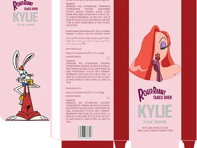 Jessica Rabit takes over Kylie Jenner's lip kit branding graphic design ui