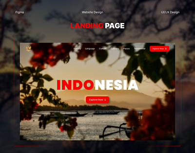 Indonesia Website Landing Page figma indonesia landing page ui