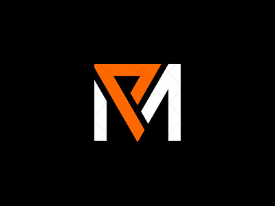 letter p m logo