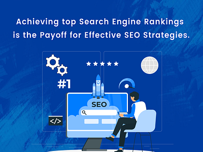 Achieving top search engine rankings is the payoff for effective branding business business growth design digital marketing digital solz illustration marketing social media marketing ui