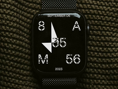 Watch face experiment animation graphic design typography ui