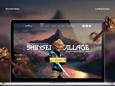 Design Site | NFT project landing landing page nft nft landing nft site site ui ux web website