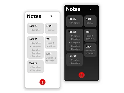 Note Widget - Rather Unusual Design Studio app design typography ui ux