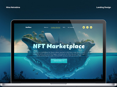 Design Site | NFT Marketplace landing landing page marketplace nft nft landing nft marketplace nft site site ui ux web web design website