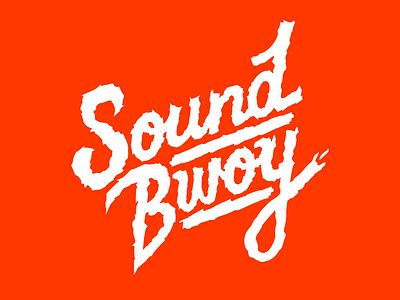 Sound Bwoy Logotype v.1 art deejay design dj electronic event filip goodtime komorowski logo logotipo logotype magic music party producer production script typography vector