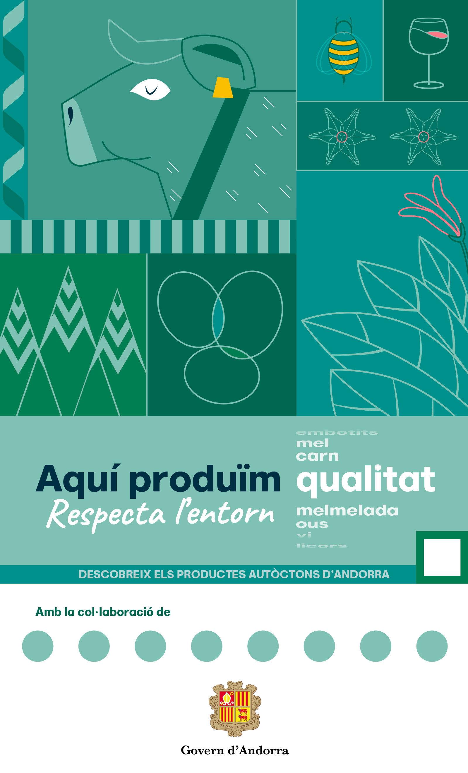 Quality Products, Andorra (Moke-up) add advertisment andorra art banner cow design editorial illustration nature redesign street vector